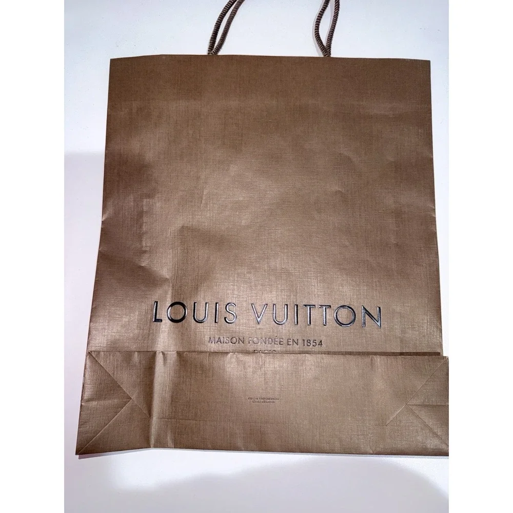 Louis Vuitton Authentic Empty Shopping‎ Paper Bag Brown